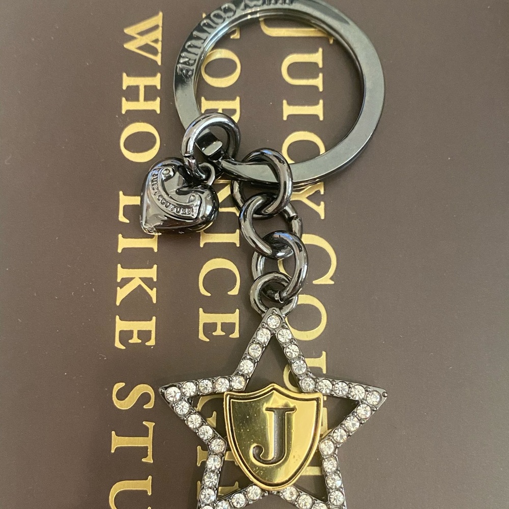 Juicy couture black keychain